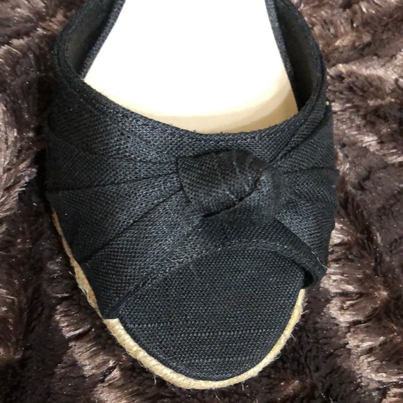 Montego Bay Black Ankle Wedges - Picture 7 of 8